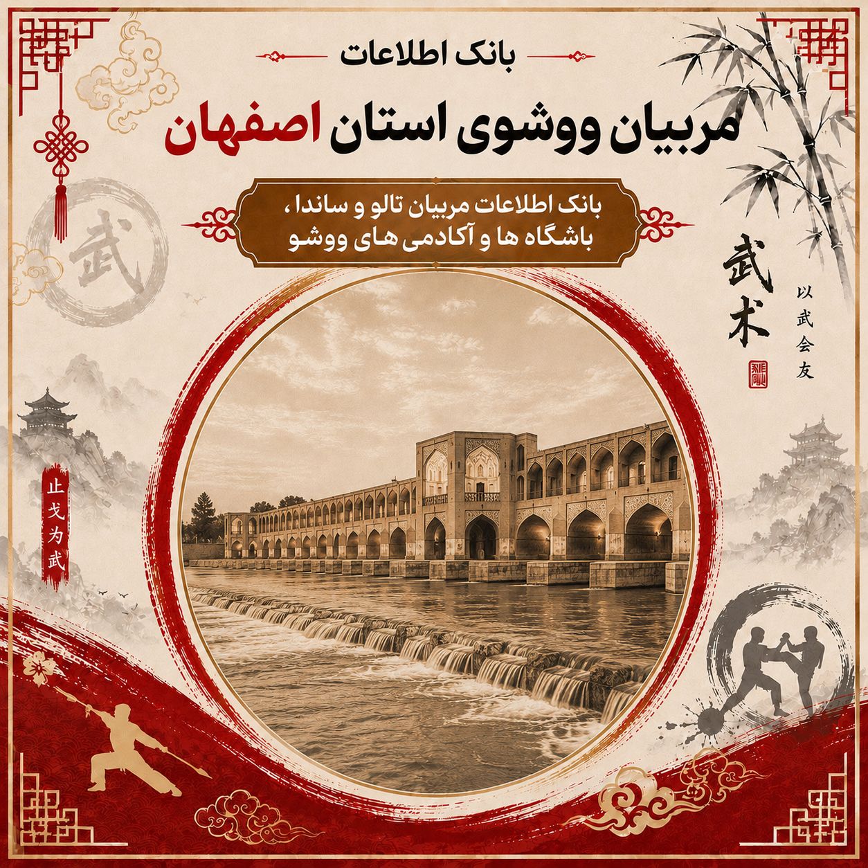 مربیان ووشو استان اصفهان - معرفی مربیان تالو و ساندا در اصفهان
